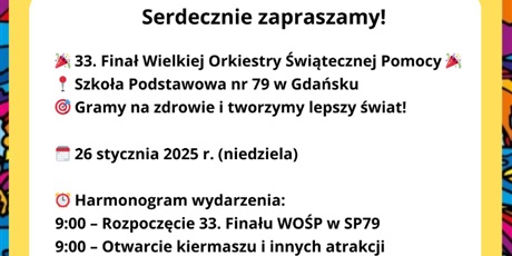 Finał WOŚP - zapraszamy!