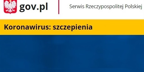 Powiększ grafikę: Koronawirus: szczepienia - fragment strony internetowej gov.pl